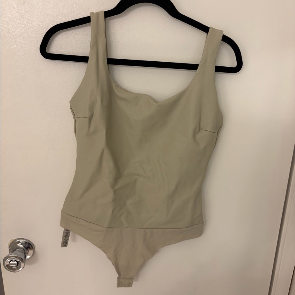 SKIMS faux leather bodysuit